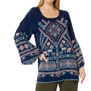 Johnny Was Lina Tunic - Winter Sky